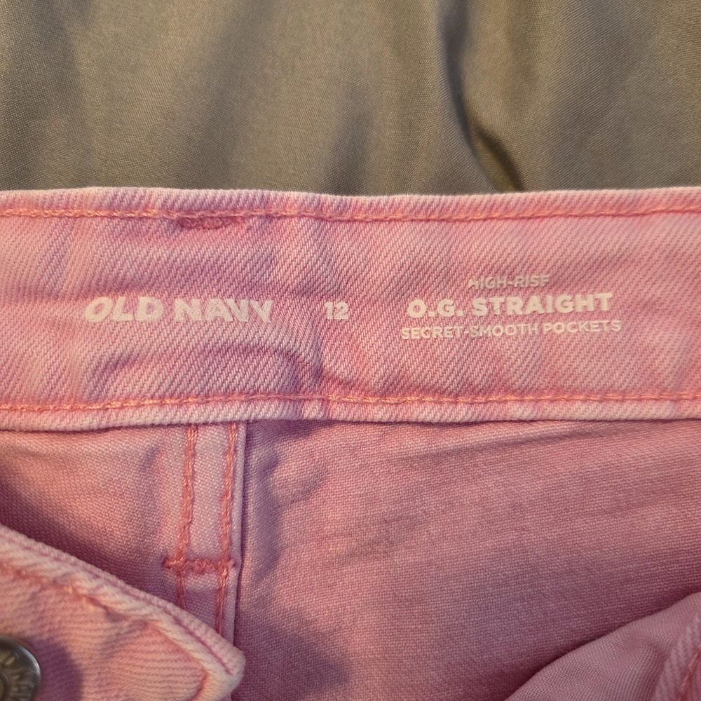Old Navy Pink, Light Blue, Dark Blue & Black Denim Shorts Bundle - Picture 4 of 5